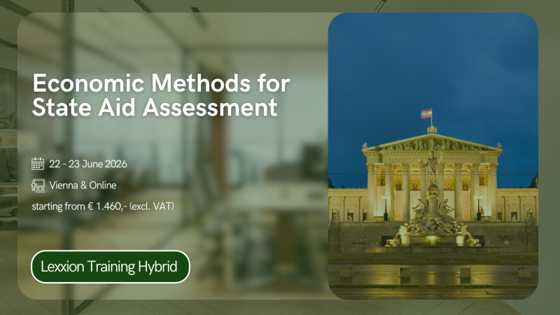 Economic Methods for State Aid Assessment
